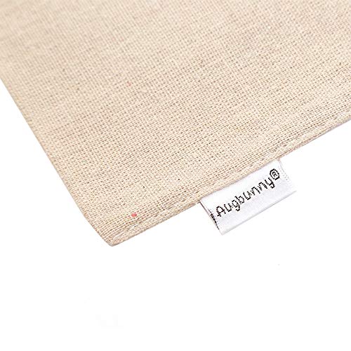 Augbunny Cotton/Linen Blend 14- by 17-1/2-inch Muslin Produce Bags...