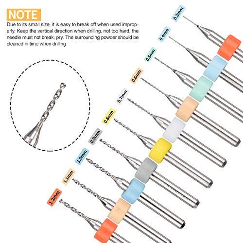 62 Pieces Pin Vises Hand Drill Bits, Micro mini Twist Drill Bits S...