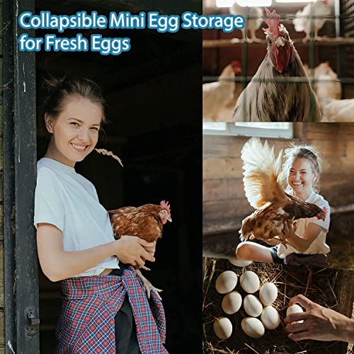 Auhafaly Egg Basket, Collapsible Mini Storage - Can Easily Load Eg...