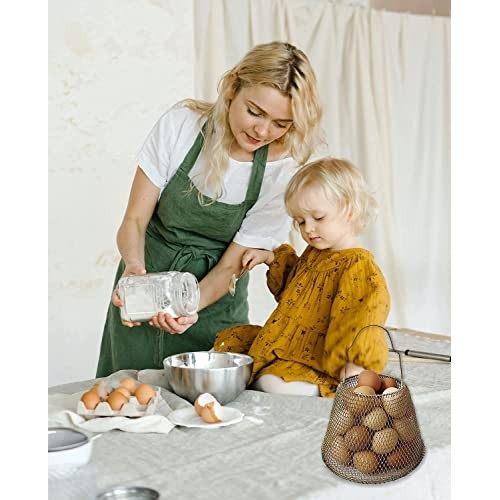 Auhafaly Egg Basket, Collapsible Mini Storage - Can Easily Load Eg...