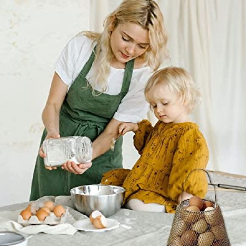 Auhafaly Egg Basket, Collapsible Mini Storage - Can Easily Load Eg...