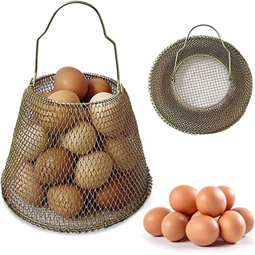 Auhafaly Egg Basket, Collapsible Mini Storage - Can Easily Load Eg...