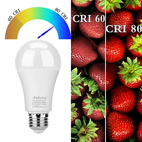 Aukora Dusk to Dawn Light Bulb 4 Pack, 12W 100-Watt Equivalent 10...