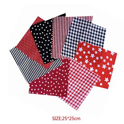 8pcs Cotton Sewing Quilting Fabric Patchwork DIY Clothing Sewing C...