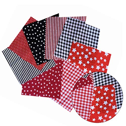 8pcs Cotton Sewing Quilting Fabric Patchwork DIY Clothing Sewing C...