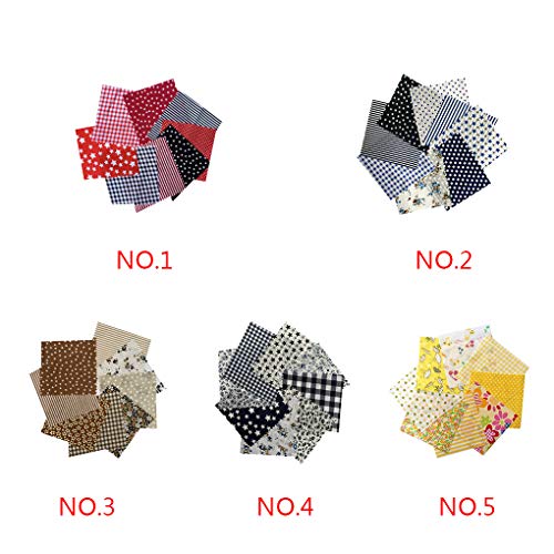 8pcs Cotton Sewing Quilting Fabric Patchwork DIY Clothing Sewing C...