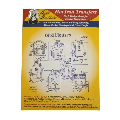 Aunt Marthas Iron On Transfer Patterns for Stitching, Embroidery ...