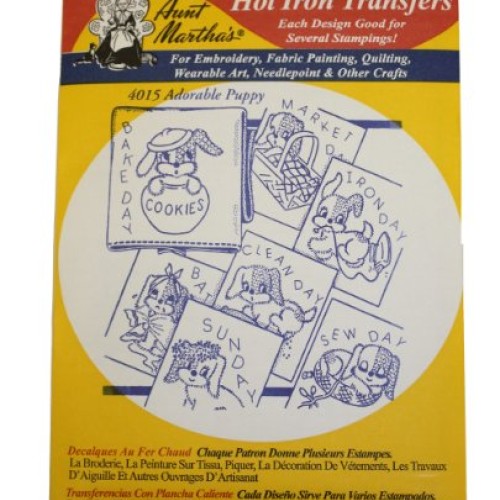 Aunt Marthas Iron On Transfer Patterns for Stitching, Embroidery ...