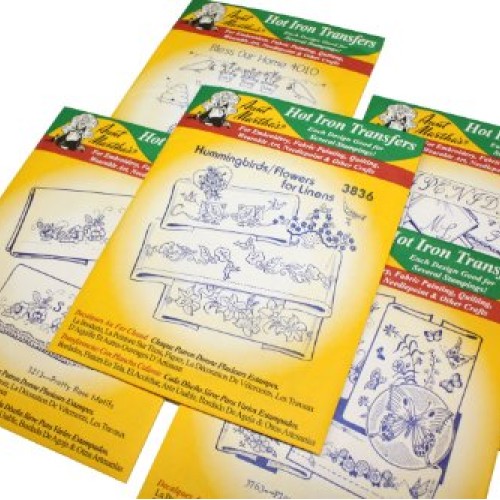 Aunt Marthas Iron On Transfer Patterns for Stitching, Embroidery ...