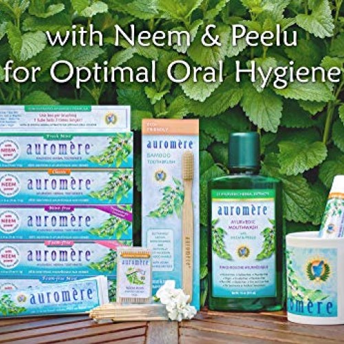 Auromere Ayurvedic Herbal Toothpaste, Variety - Vegan, Natural, No...