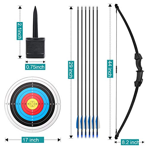 Archery Bow and Arrow Set Recurve Bow Outdoor Sports Game Hunting ...