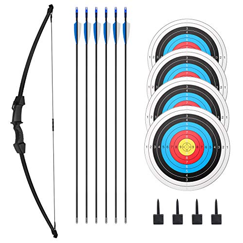 Archery Bow and Arrow Set Recurve Bow Outdoor Sports Game Hunting ...