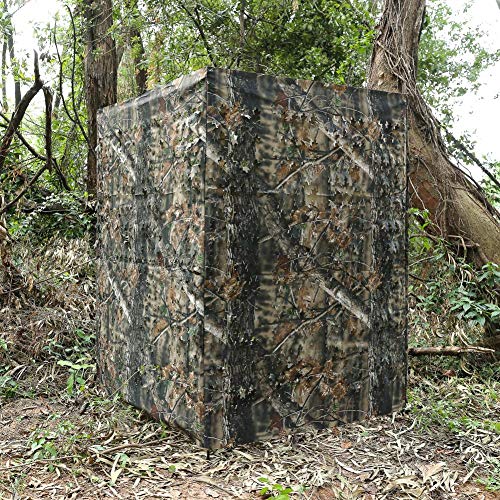 Auscamotek Ground Blind 5×10 Feet for Deer Hunting Turkey Blinds C...