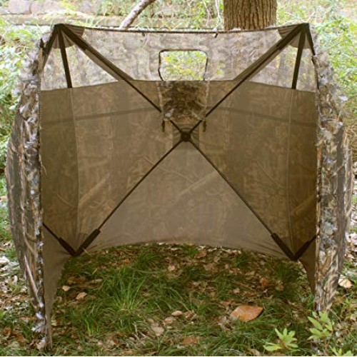 Auscamotek Leafy Hunting Blind Portable Ground Blind, Quick Setup ...