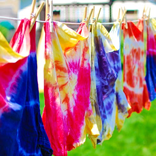 26 Colors Tie Dye Kit with Spray Nozzles, Fabric Dye Art Set for K...