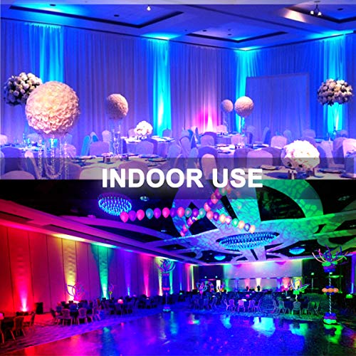 2Pack 60W RGBW LED Flood Light Color Changing Exterior Light Dimma...
