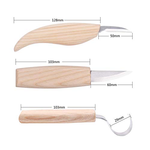 Autimatic Wood Carving Tools Set+Cut Resistant Gloves,Spoon Carvin...