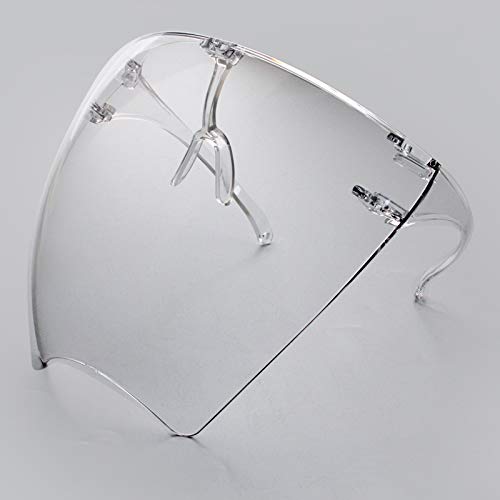 Safety Clear Face Shield With Glasses - Fashion Reusable...