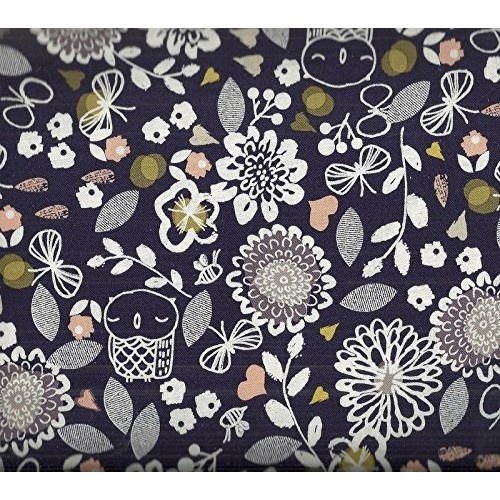 Autumn Rain Dashwood Studio Blue Flowers Butterflies Owls Contempo...
