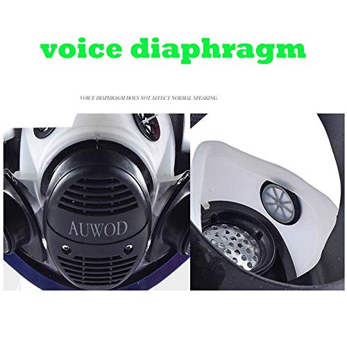 17in 1 Reusable Full Face Respirator Widely Used in Paint Sprayer,...