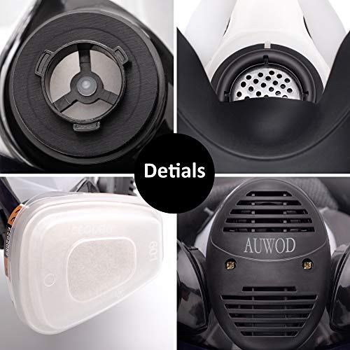 17in 1 Reusable Full Face Respirator Widely Used in Paint Sprayer,...