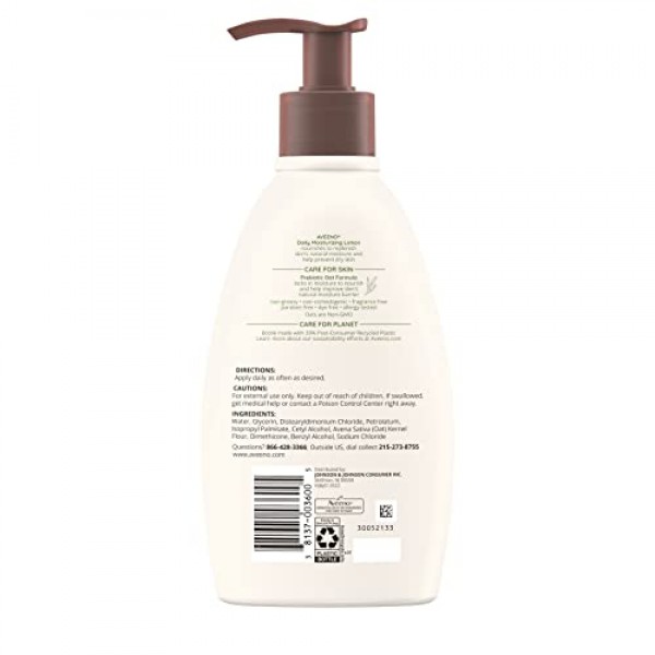 Aveeno Daily Moisturizing Body Lotion with Soothing Prebiotic Oat,...
