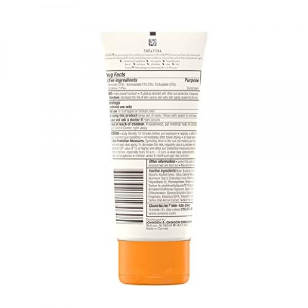 Aveeno Protect + Hydrate Moisturizing Body Sunscreen Lotion with B...