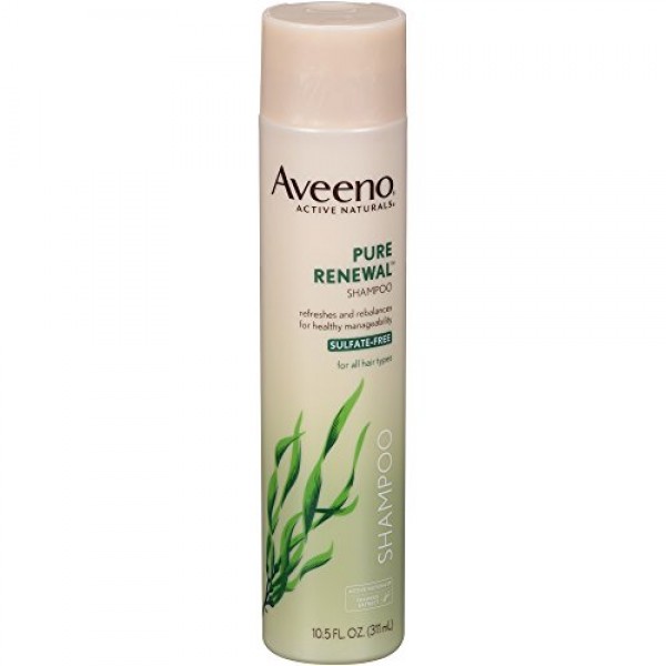 Aveeno Pure Renewal Gentle Shampoo, 10.5 Fl. Oz Pack of 2