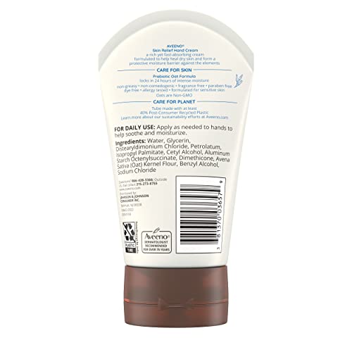 Aveeno Skin Relief Intense Moisture Hand Cream with Soothing Prebi...