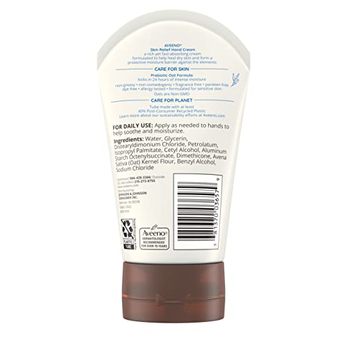 Aveeno Skin Relief Intense Moisture Hand Cream with Soothing Prebi...