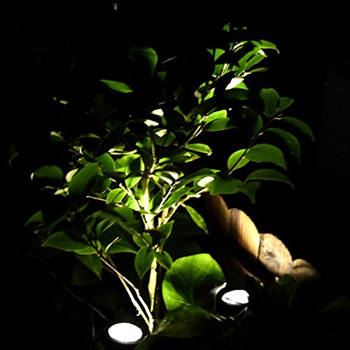 Aveki Solar LED Landscape Spotlight,Waterproof 6 LEDs Pond Light U...