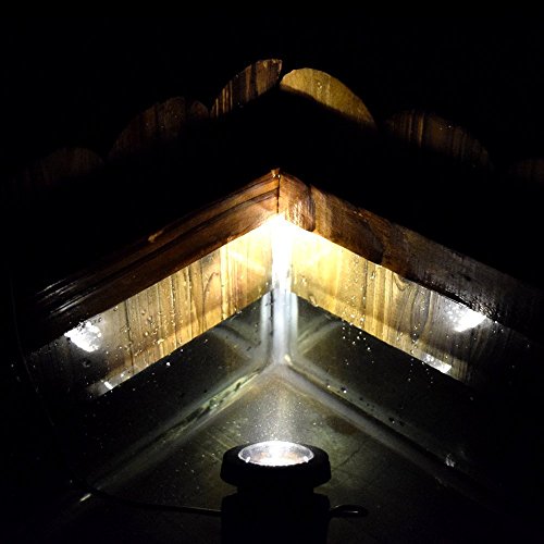 Aveki Solar LED Landscape Spotlight,Waterproof 6 LEDs Pond Light U...