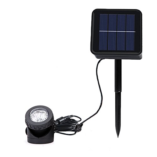 Aveki Solar LED Landscape Spotlight,Waterproof 6 LEDs Pond Light U...