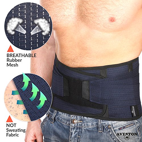 Back Support Lower Back Brace Provides Back Pain Relief - Breathab...