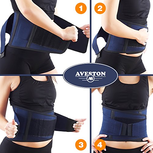 Back Support Lower Back Brace Provides Back Pain Relief - Breathab...