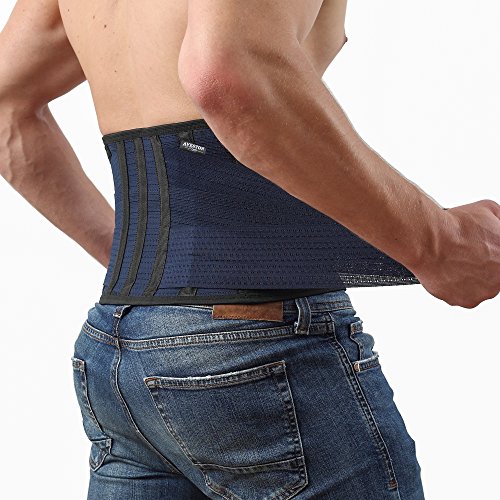 Back Support Lower Back Brace Provides Back Pain Relief - Breathab...