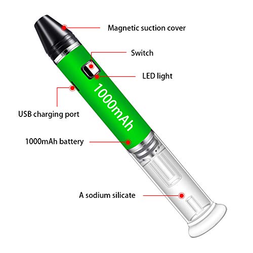 Vaporizer for Wax/Concentrate,with Quartz Spule and Ceramic Plate,...