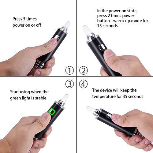Vaporizer for Wax/Concentrate,with Quartz Spule and Ceramic Plate,...