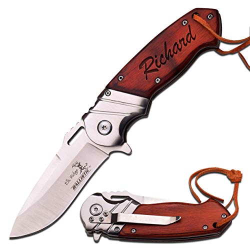 Engraved Personalized Pocket Knife with Name, Date, Quote, Use For...