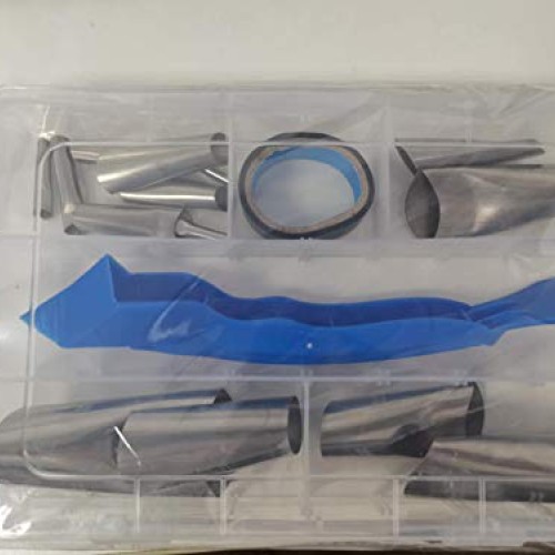 Caulking Finisher Tool Kit - 14Pcs - Upgraded Caulk Nozzle Applica...