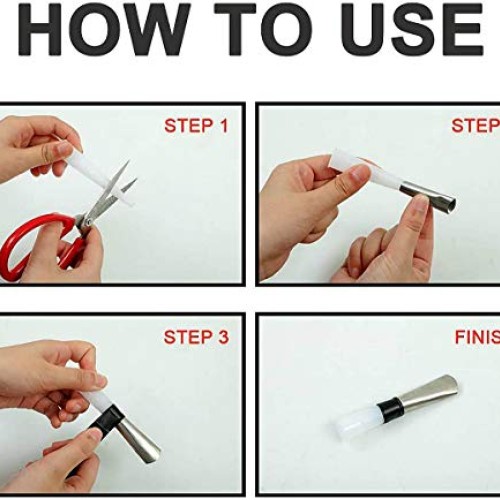 Caulking Finisher Tool Kit - 14Pcs - Upgraded Caulk Nozzle Applica...