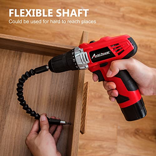 AVID POWER 12V Cordless Drill, Power Drill Set with 22pcs Impact D...
