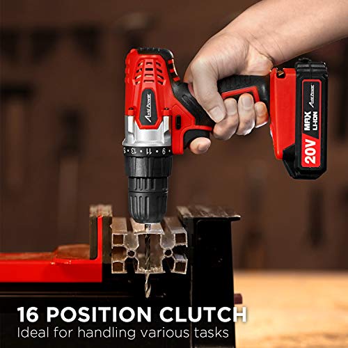 AVID POWER 20V MAX Lithium Ion Cordless Drill, Power Drill Set wit...