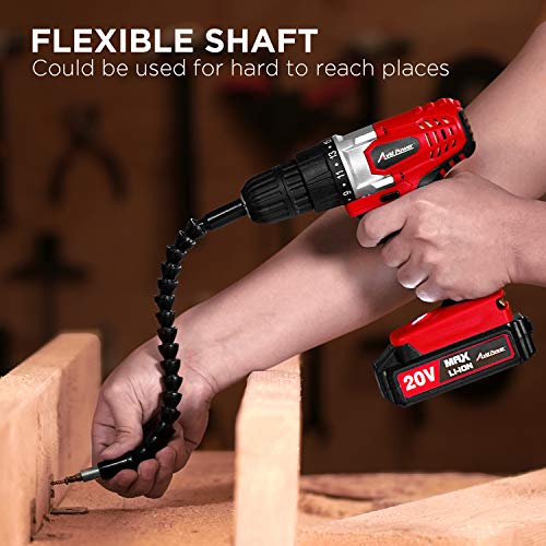 AVID POWER 20V MAX Lithium Ion Cordless Drill, Power Drill Set wit...