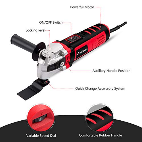 Oscillating Tool, 3.5-Amp Oscillating Multi Tool with 4.5°Oscillat...