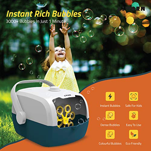 Bubble Machine for Kids, Automatic Bubble Blower - Portable Auto B...