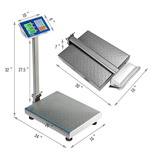 Foldable Digital Weight Platform Scale Computing Postal with Ebook