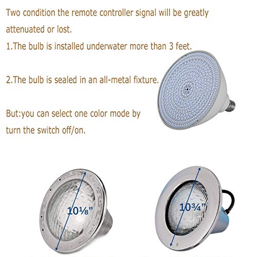 Ayshone 120V 45W LED Pool Lights Bulb,RGB Color Changing Swimming ...