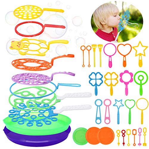 B bangcool Bubble Wands Set - Big Bubbles Wand Funny Bubbles Maker...