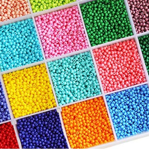 BALABEAD 12/0 Size Almost Uniform Glass Seed Beads with Beading To...